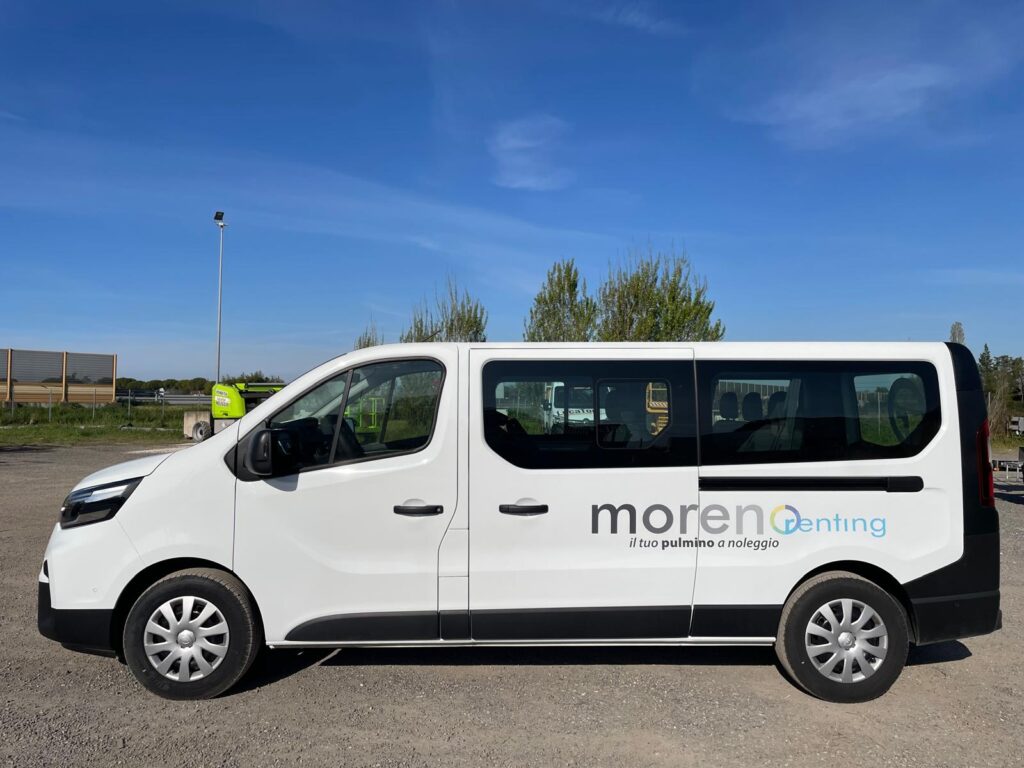 La flotta Moreno Renting comprende auto, furgoni e mezzi professionali per diverse esigenze aziendali